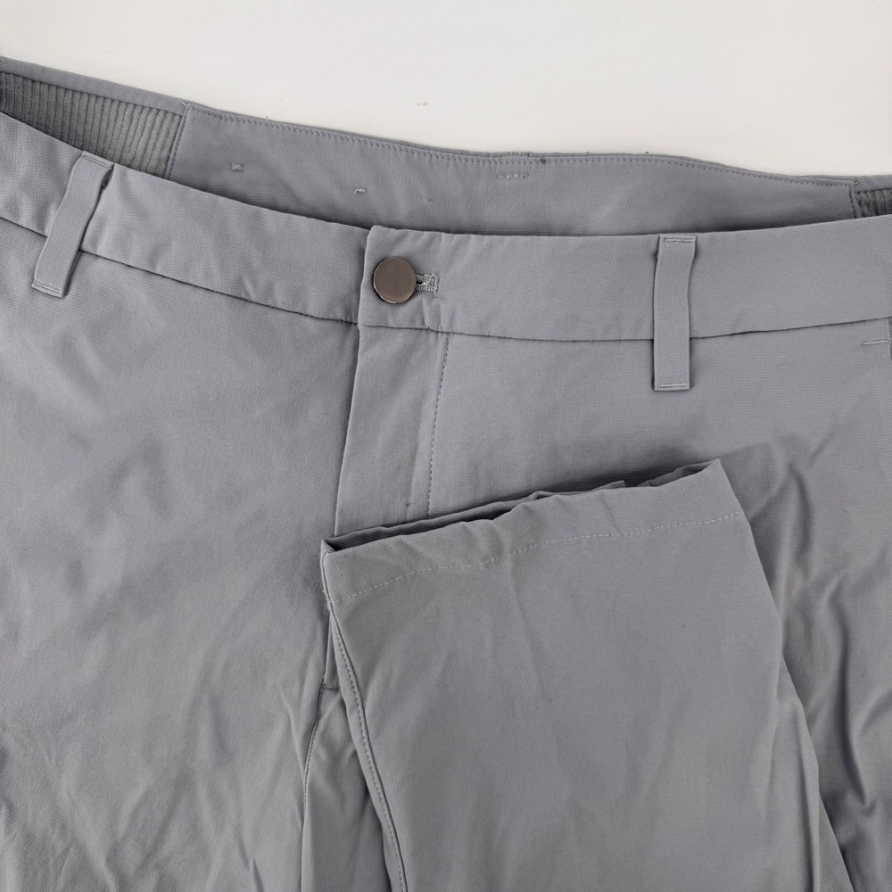 Lululemon Commission Pant Classic Men 36 Grey Technical Stretch LM5AS9S